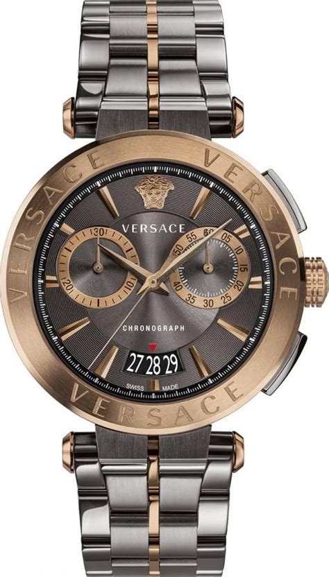 versace bronze gray aion chrono watch|versace aion chronograph watch.